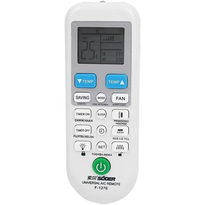 کنترل کولر گازی همه کاره سوئر Suoer F-127E